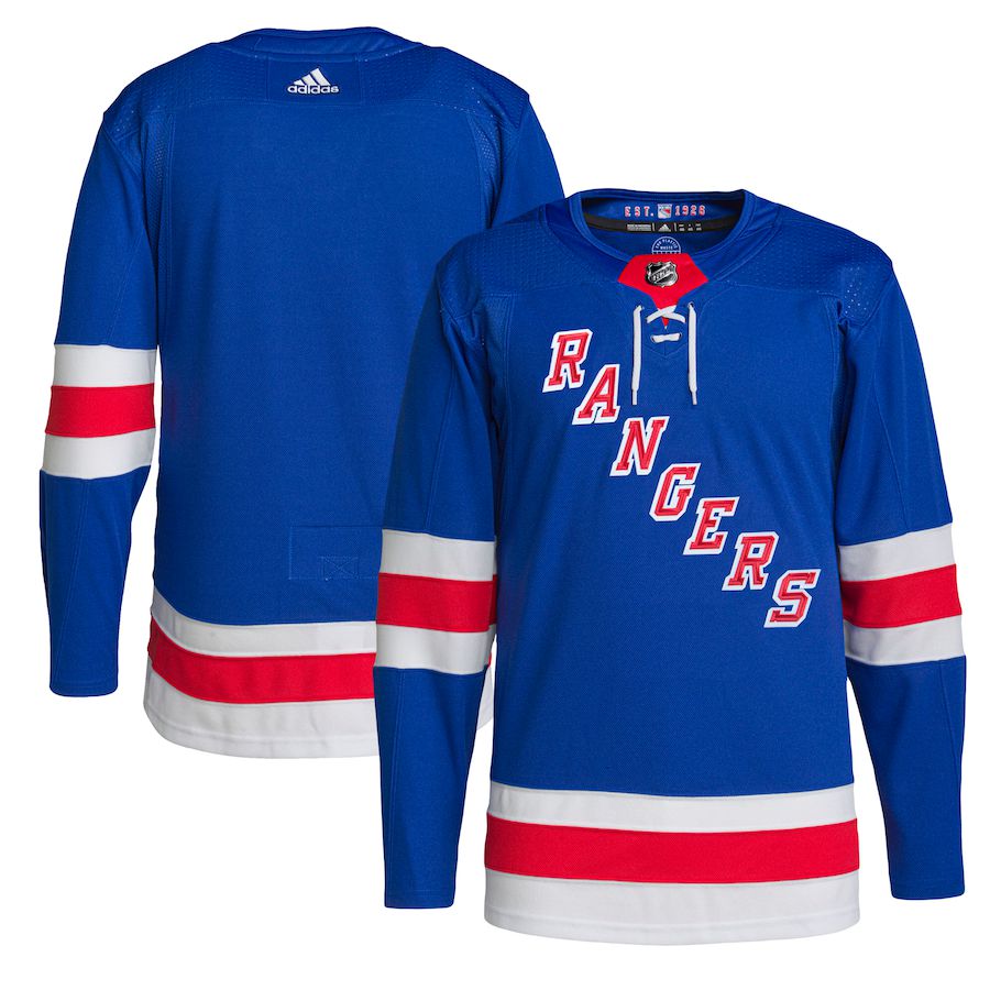 Men New York Rangers adidas Royal Home Primegreen Authentic Pro NHL Jersey->new york rangers->NHL Jersey